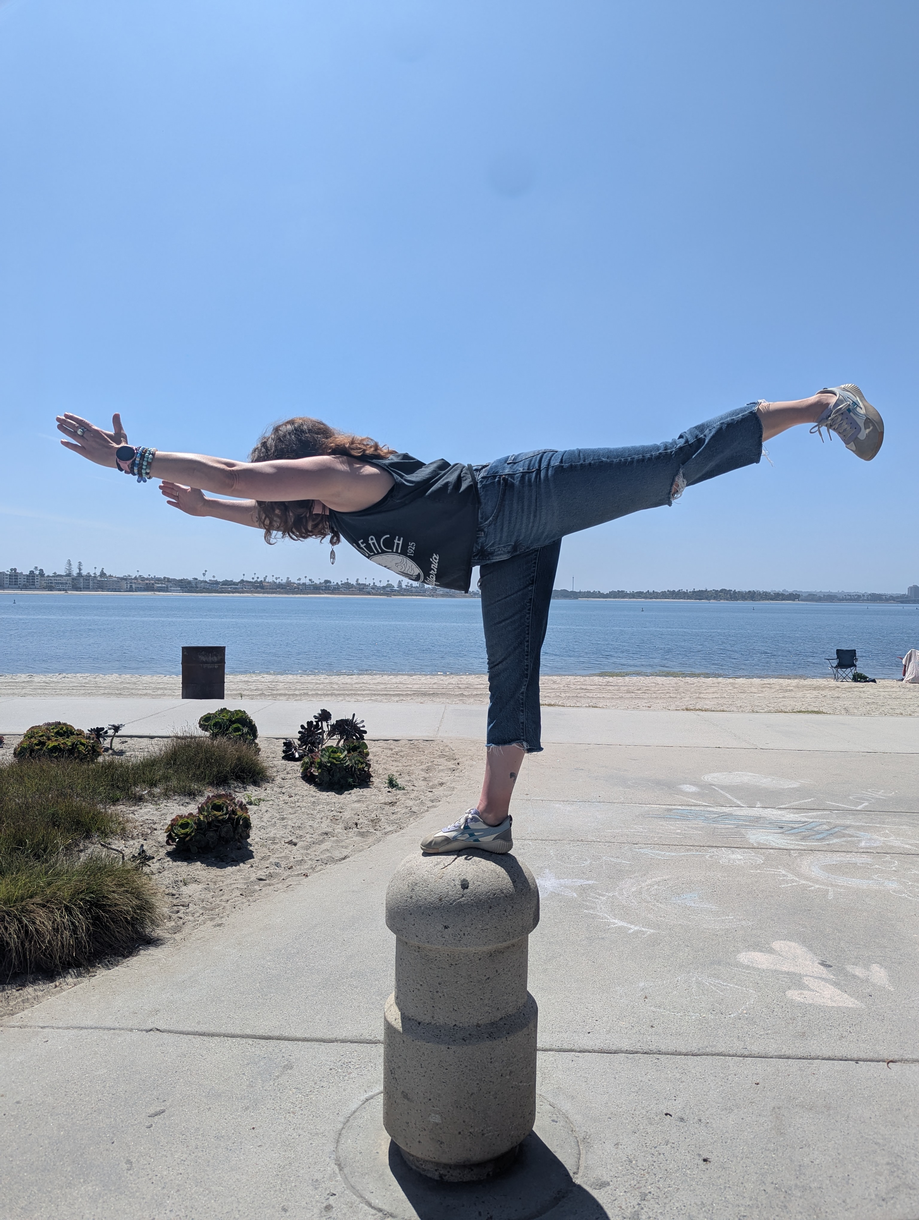 Yoga warrior pose
